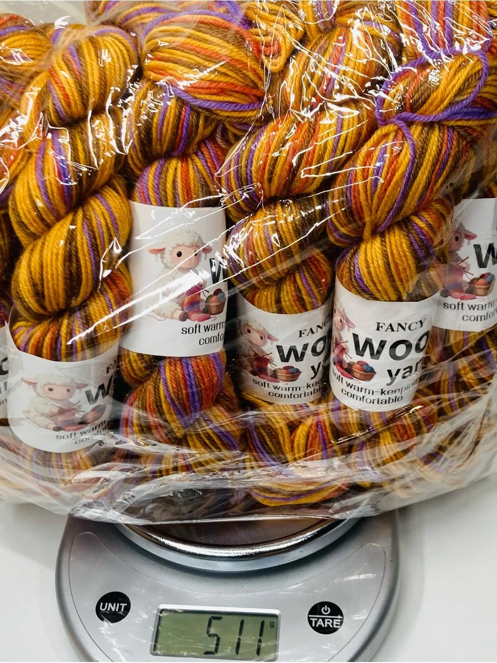 10 NEW Fancy Wool Yarn 500+g 85% Australian Wool 10% Camel 5% Anti-Pilling Fiber